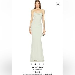 Katie May x Revolve Surreal Gown in Sage
